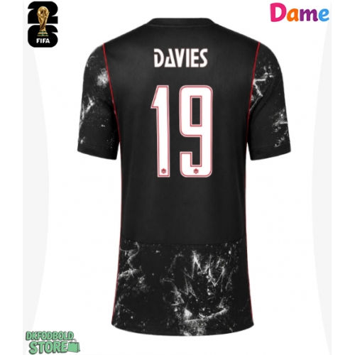 Canada Alphonso Davies #19 Replika Udebanetrøje Dame VM 2026 Kortærmet